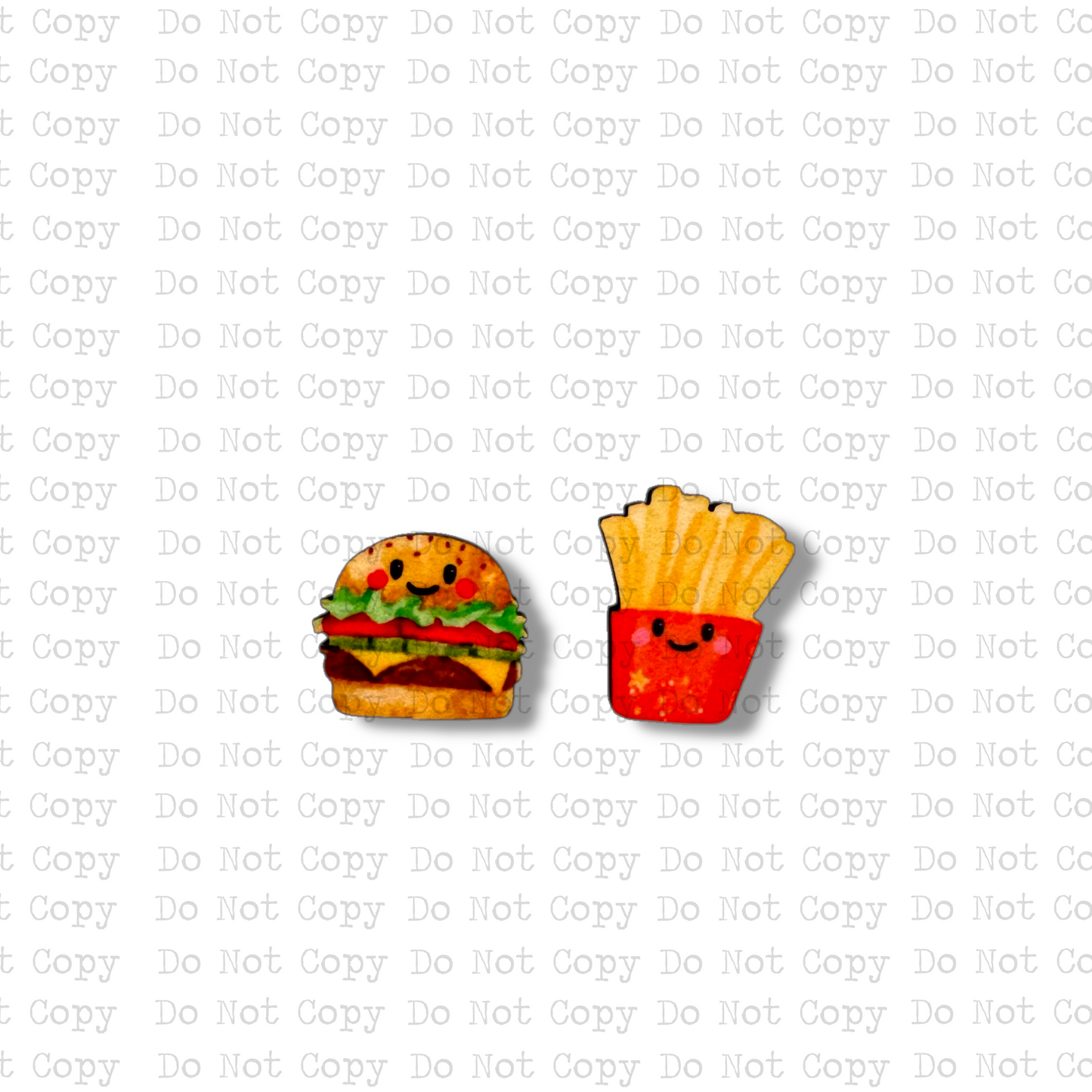 STUD Burger Fries Sublimation Blanks Kit | 4 PAIR