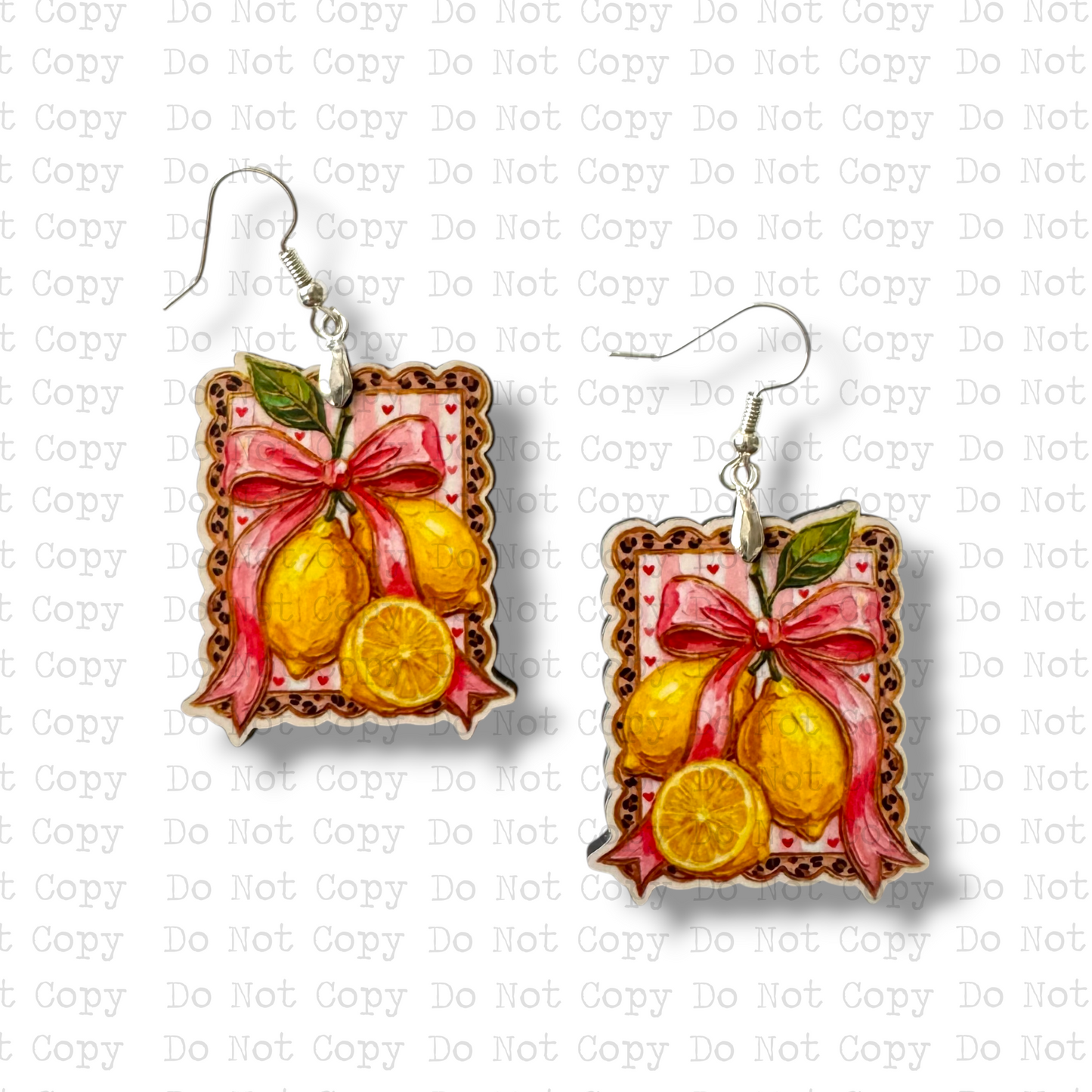 Lemons Earring Sublimation Blank Kits