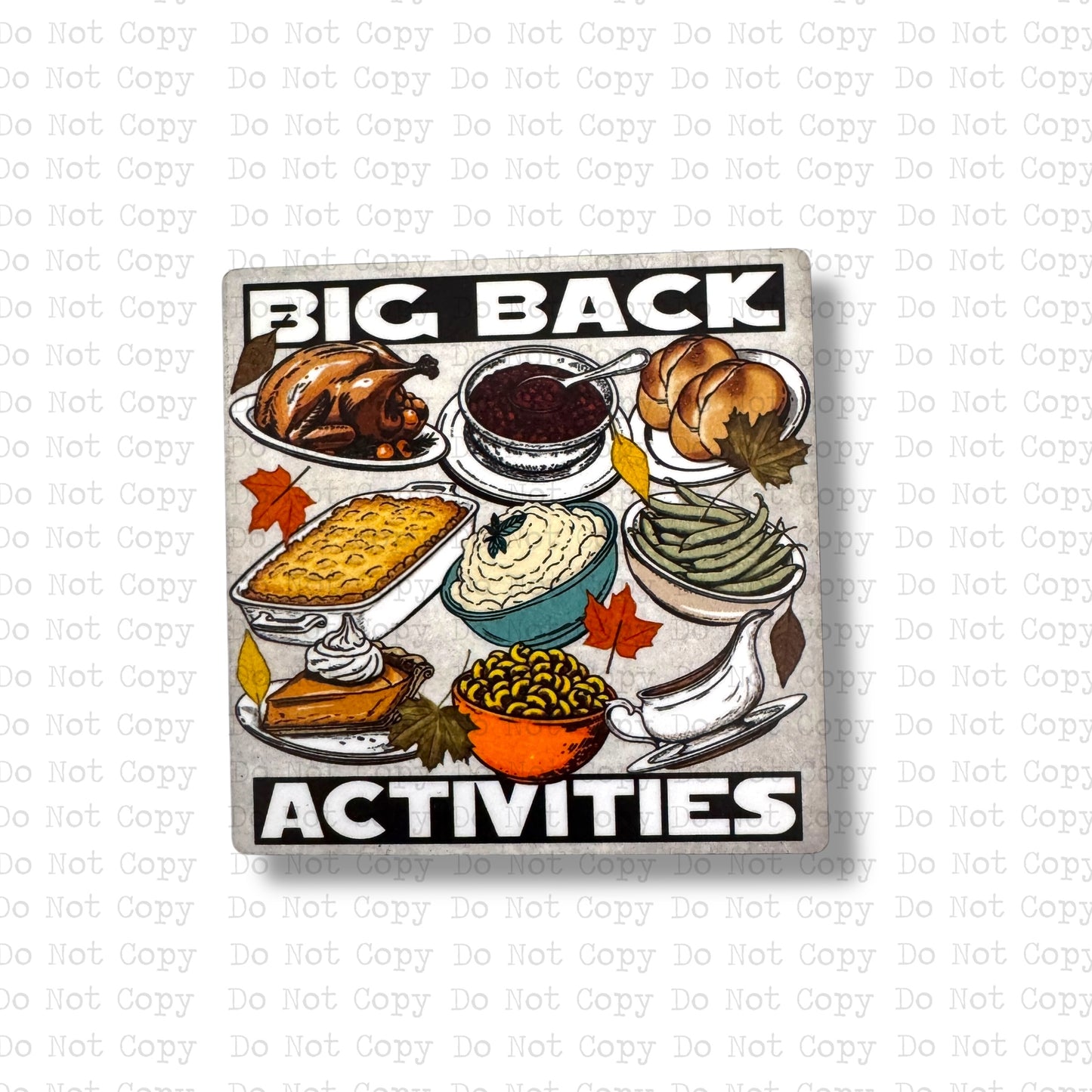Big Back Activities Magnet Sublimation Blank Kit
