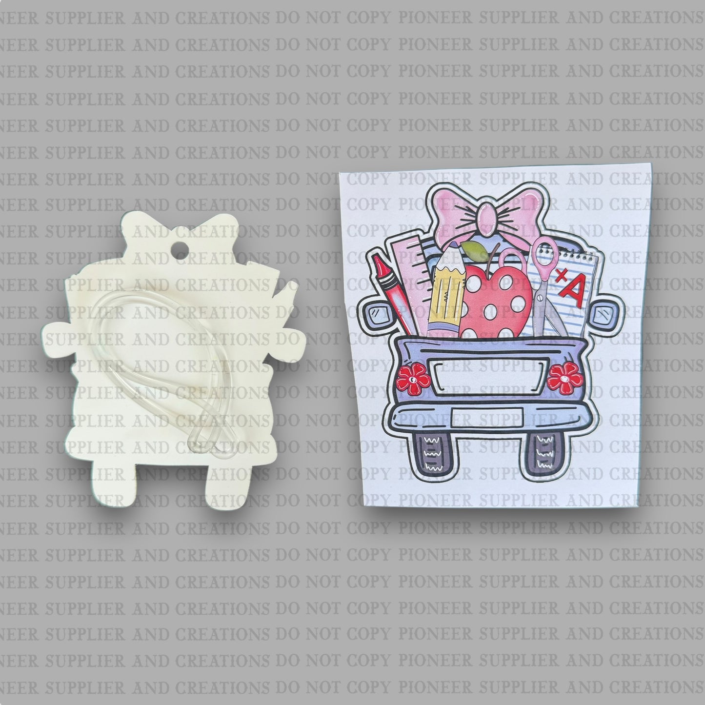 A+ School Truck Bag Tag Sublimation Blank Kit