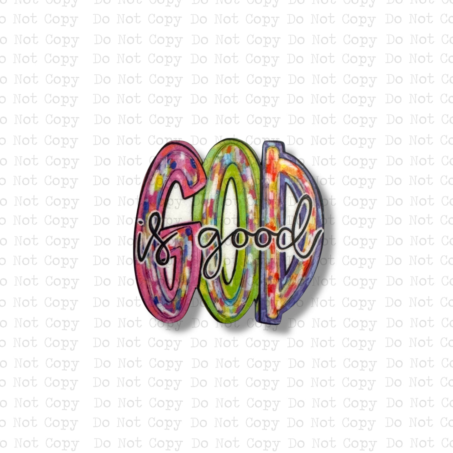 God Is Good Badge Reel Sublimation Blanks | Exclusive