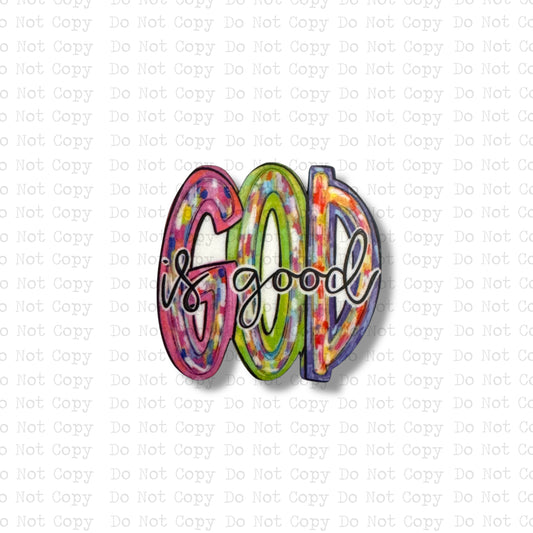 God Is Good Badge Reel Sublimation Blanks | Set of 2