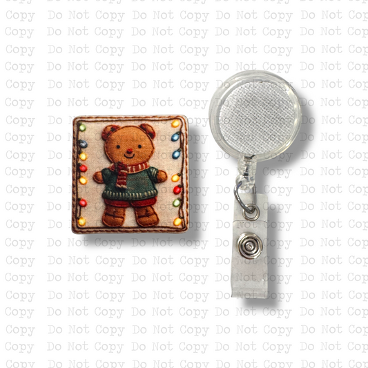 Bear Tapestry Badge Button Sublimation Blank