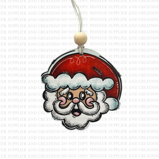 Bubble Santa Ornament Sublimation Blank | Exclusive Graphx & More
