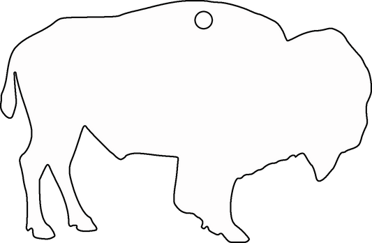 Buffalo Ornament Sublimation Blank