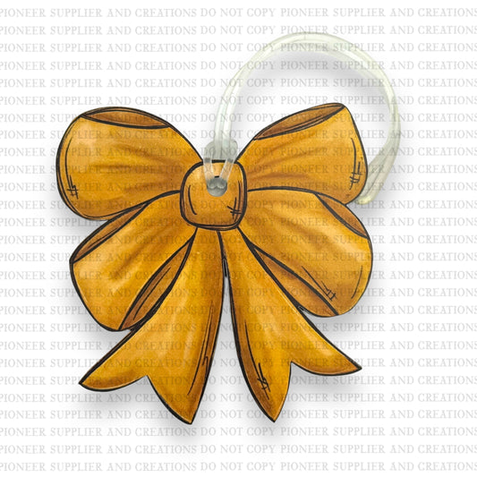 School Spirit Bow Bag Tag Sublimation Blank | Exclusive Alicia Ray