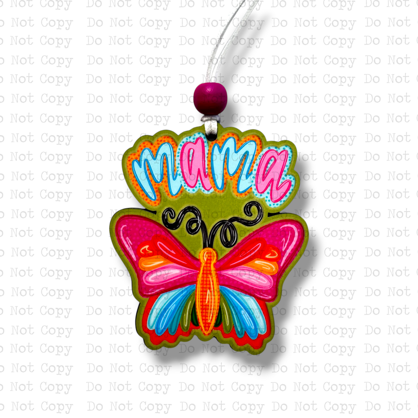 Mama Butterfly Car Charm Sublimation Blank | SPS