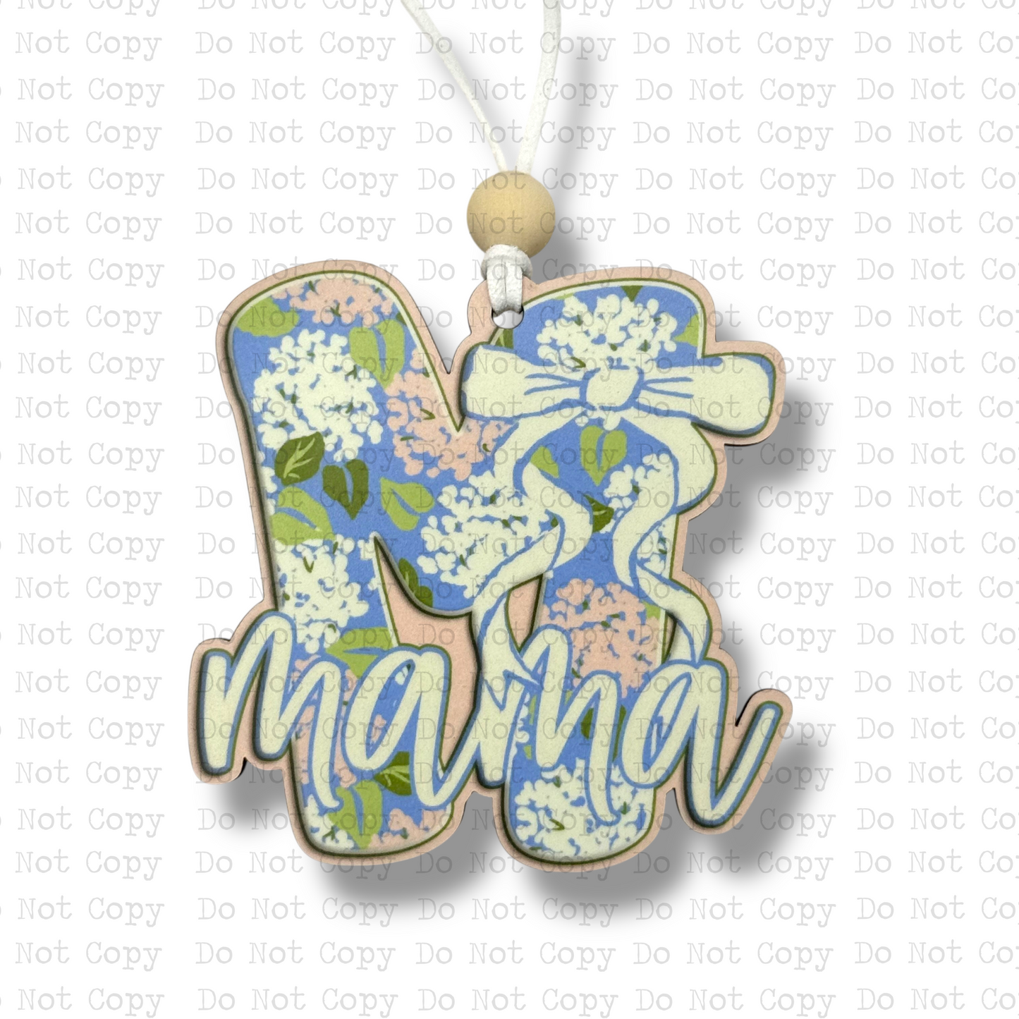 Coquette Mama Car Charm Sublimation Blank | HD&M