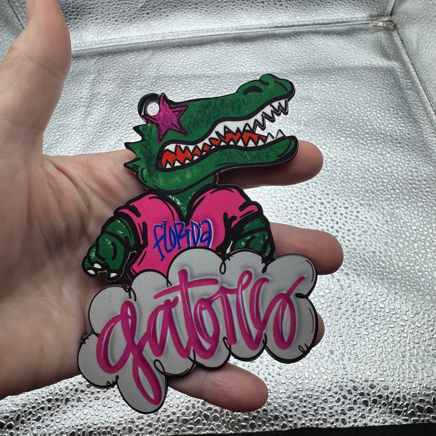 Pink Gator Pressed Blank