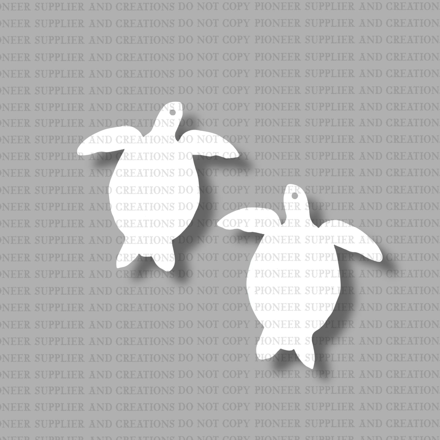 Turtle Earring Sublimation Blanks
