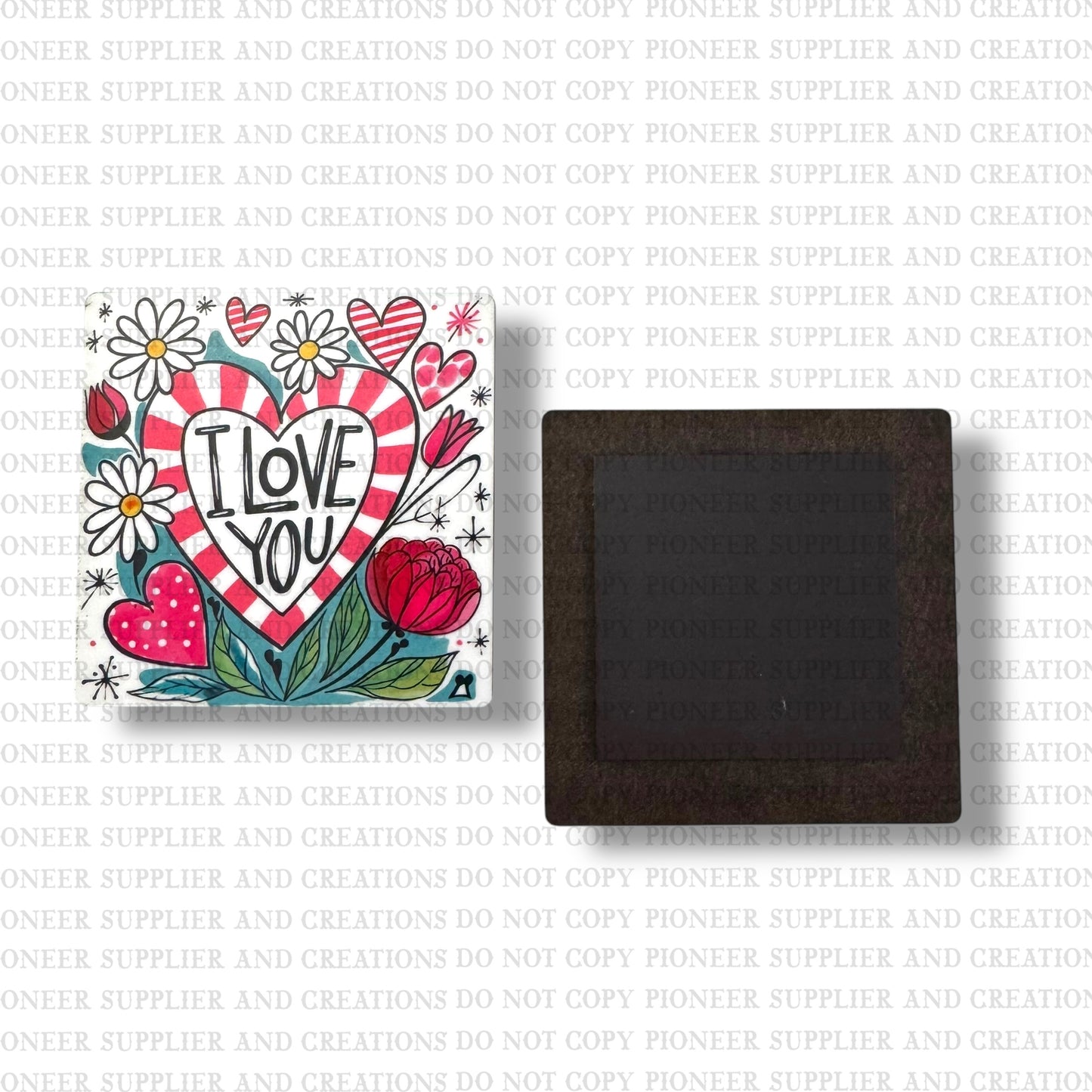 I Love You Magnet Sublimation Blank Kit