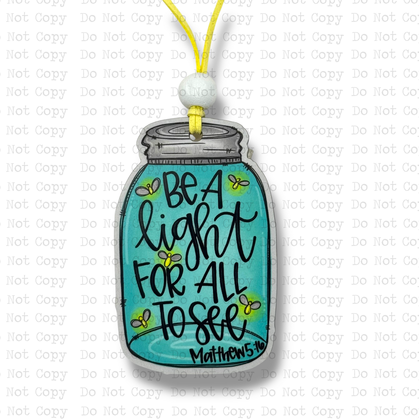 Be A Light Car Charm Sublimation Blank | ARA