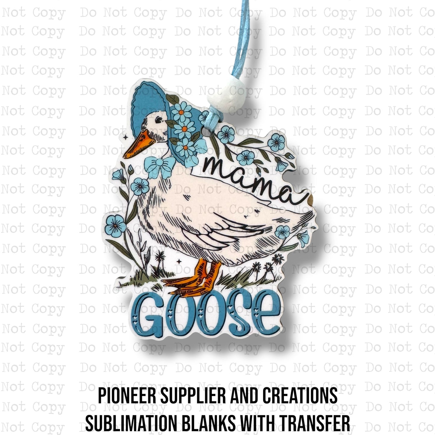 Mother Goose Car Charm Sublimation Blank