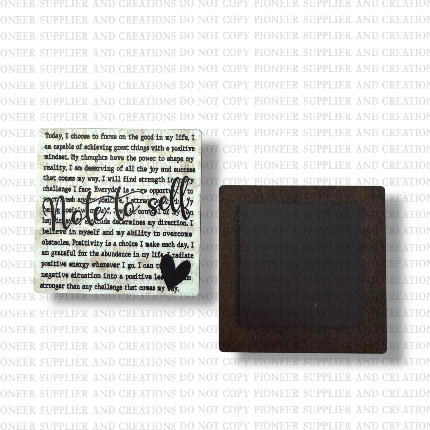 Note To Self Magnet Sublimation Blank Kit