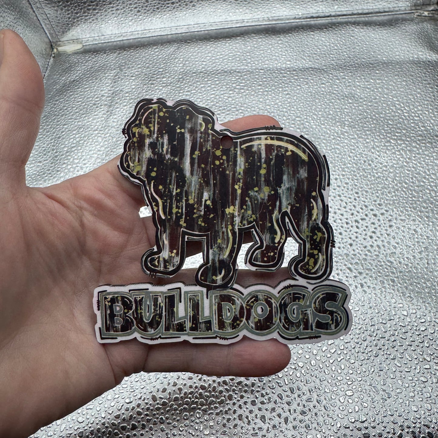 Painted Bulldog Pressed Blank