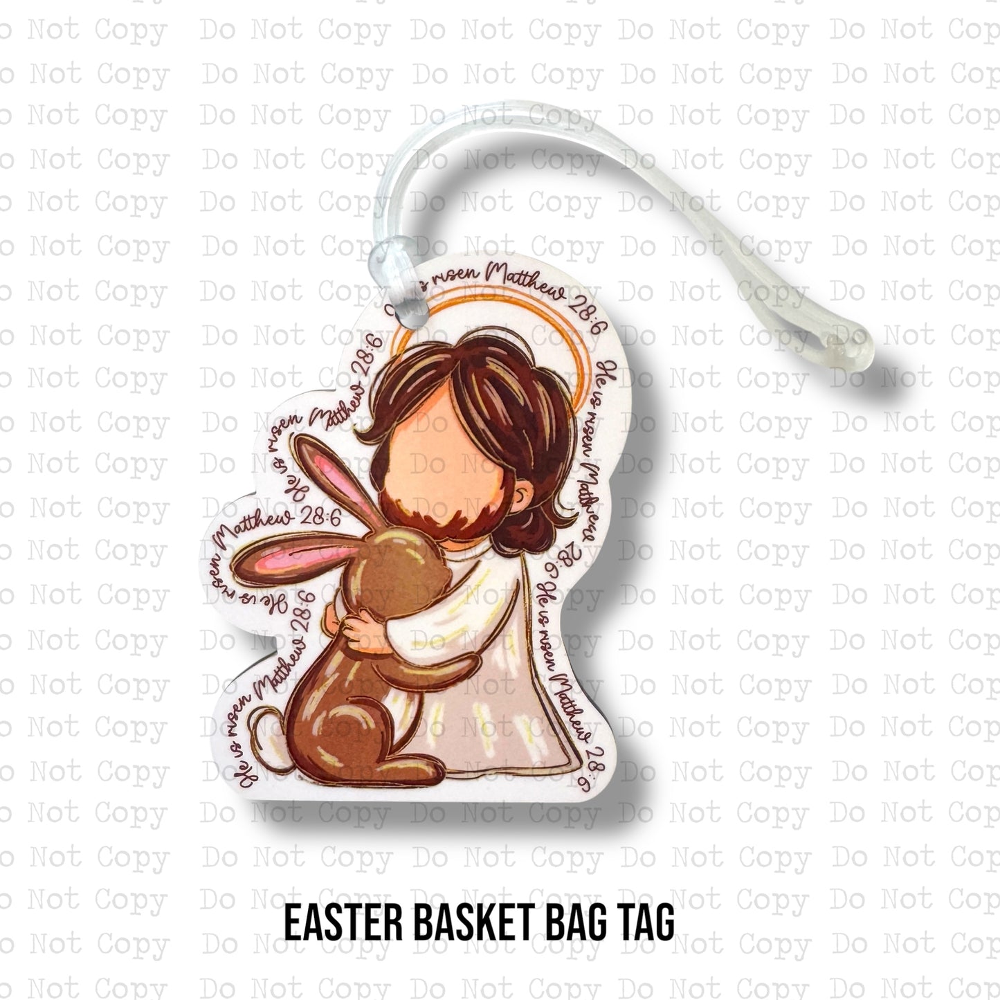 He Is Risen Bag Tag Sublimation Blank Kit