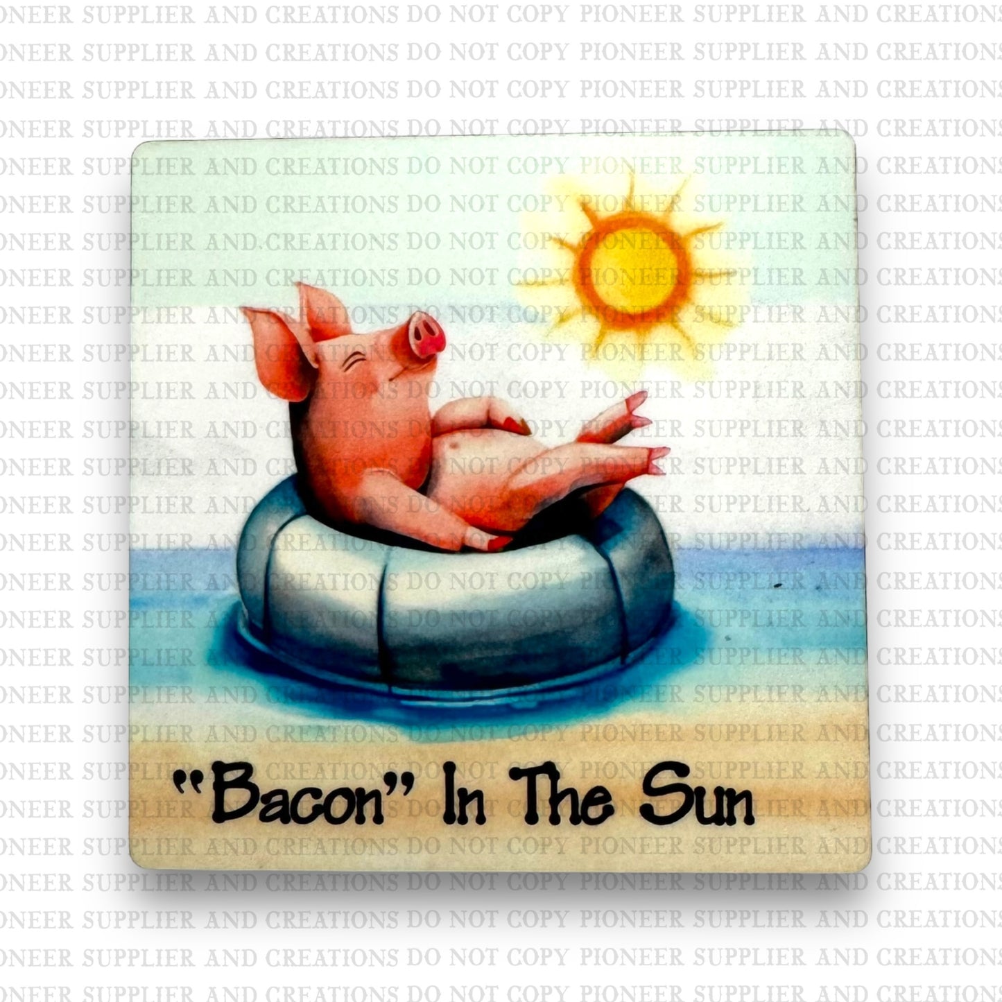 Bacon In The Sun Magnet Sublimation Blank Kit