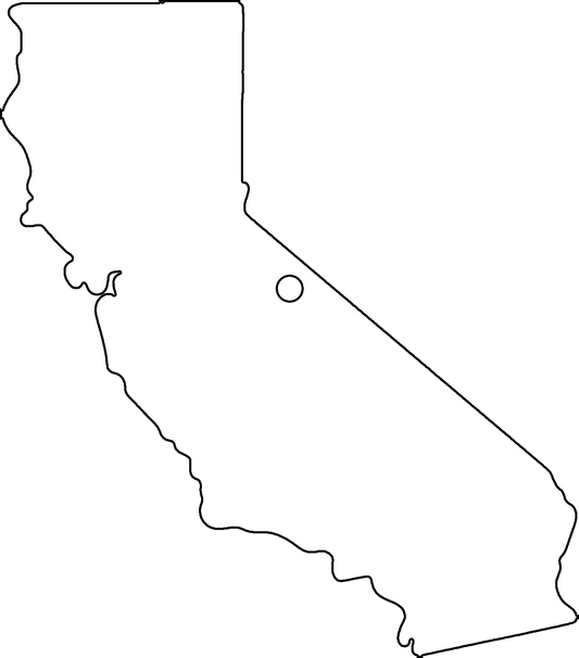 California Ornament Sublimation Blank