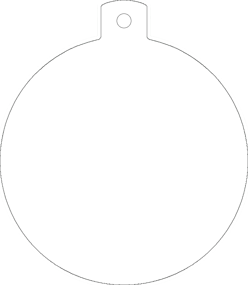Christmas Ball Ornament Sublimation Blank