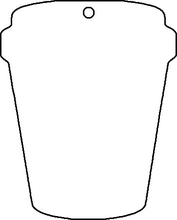 Coffee Cup Earring Sublimation Blanks