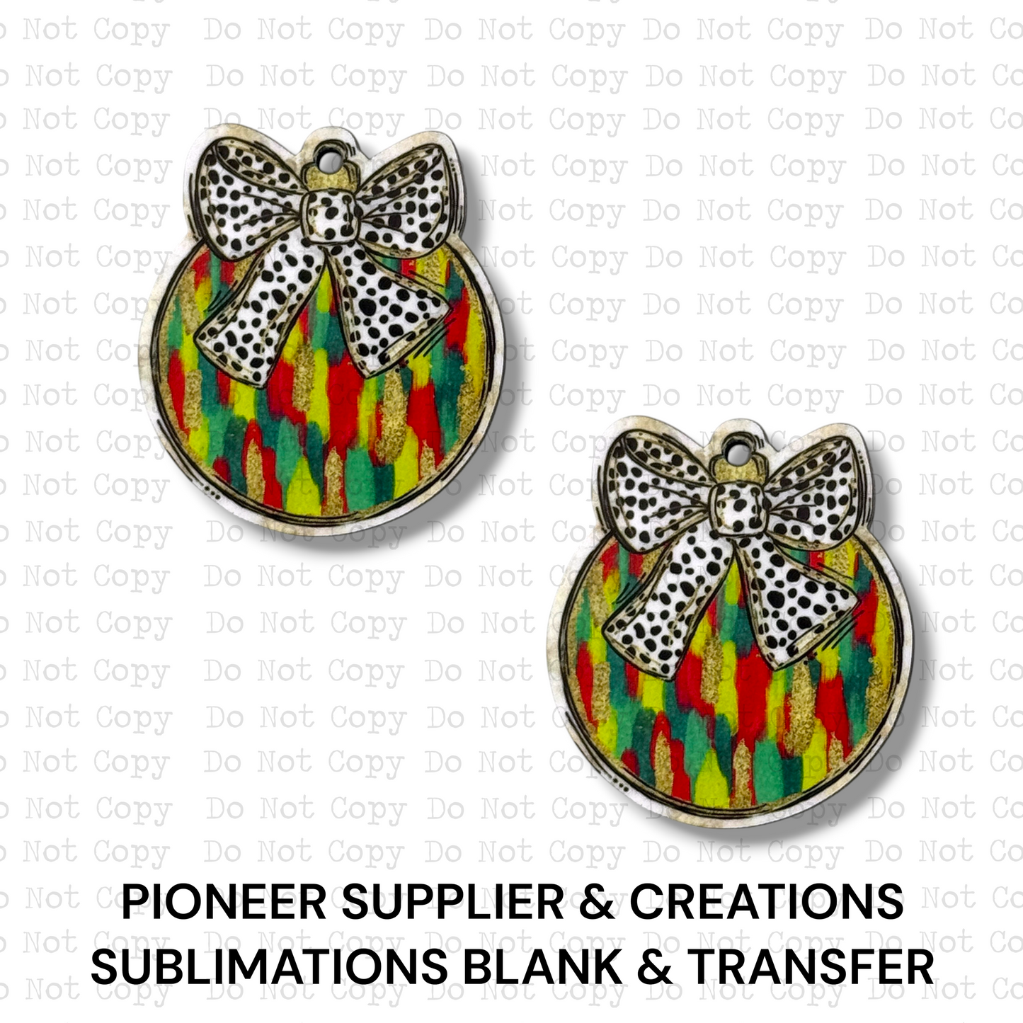 Preppy Traditional Mini Ornaments Sublimation Blank | Set of 2 ARA