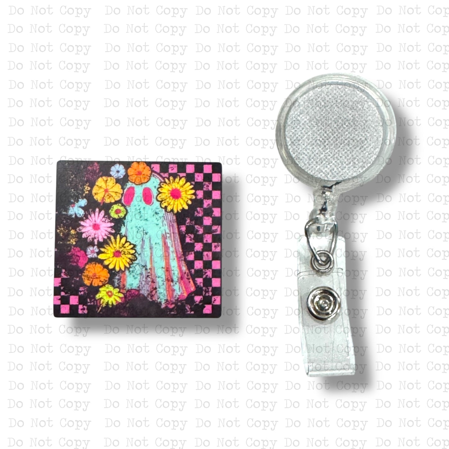 Stay Spooky Badge Reel Sublimation Blank Kit