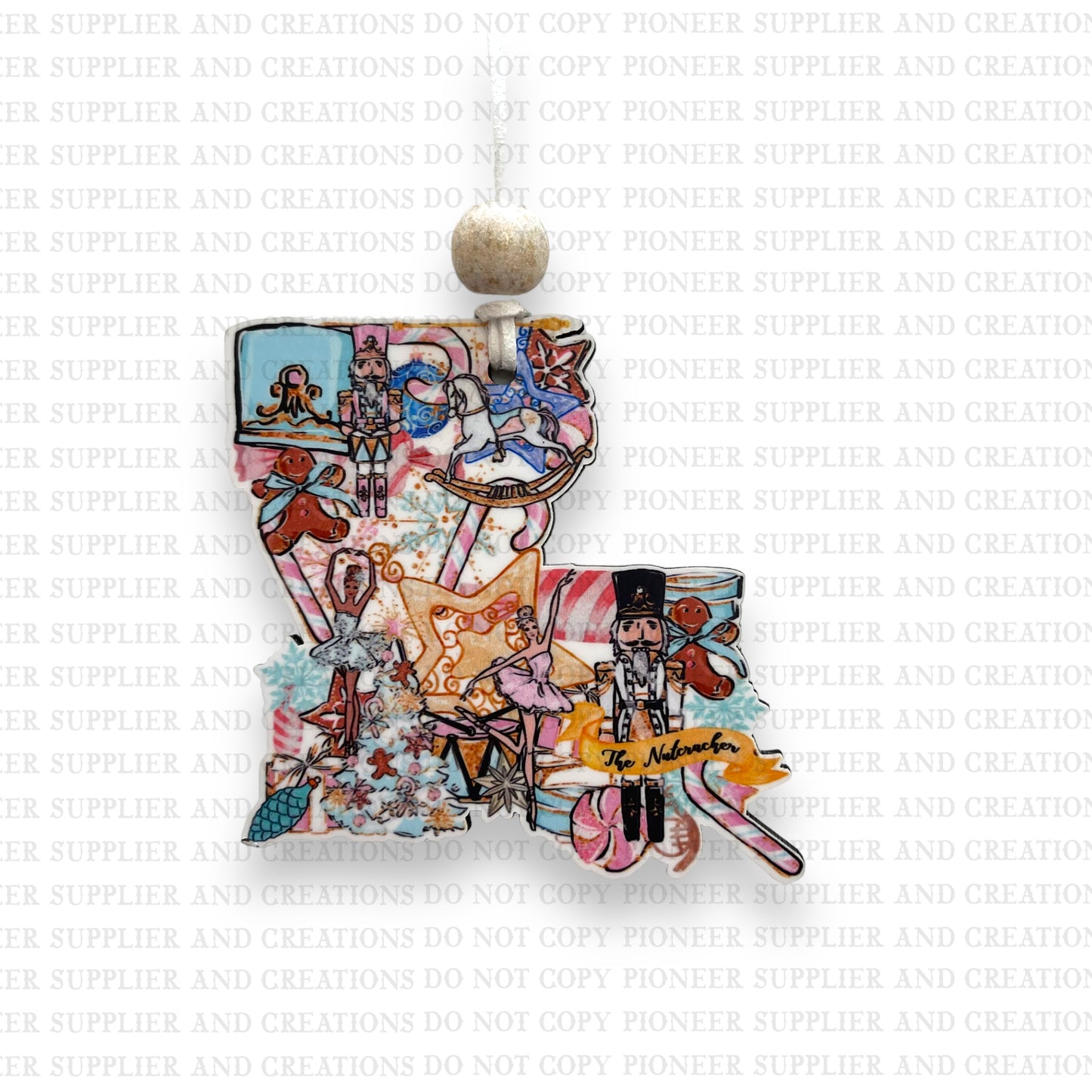 Louisiana Nutcracker Ornament Sublimation Blank