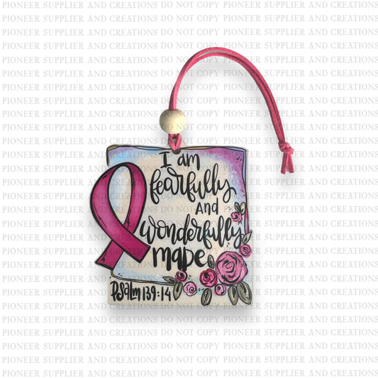 Wonderfully Made Car Charm Sublimation Blank