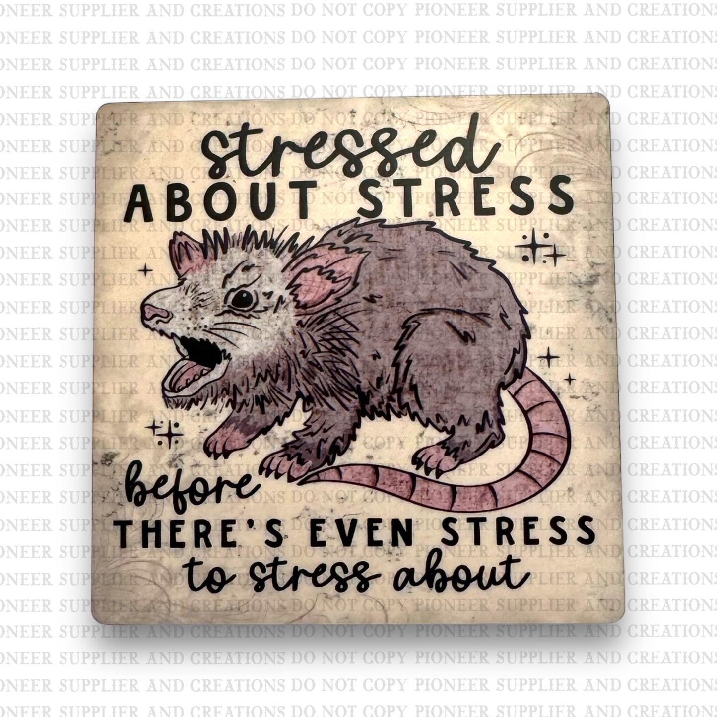 Stressed About Stress Magnet Sublimation Blank Kit