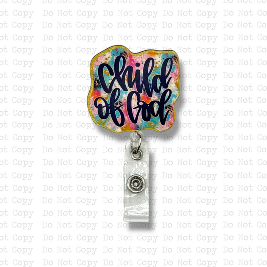 Child Of God Badge Button Sublimation Blank | Set of 2 CRC