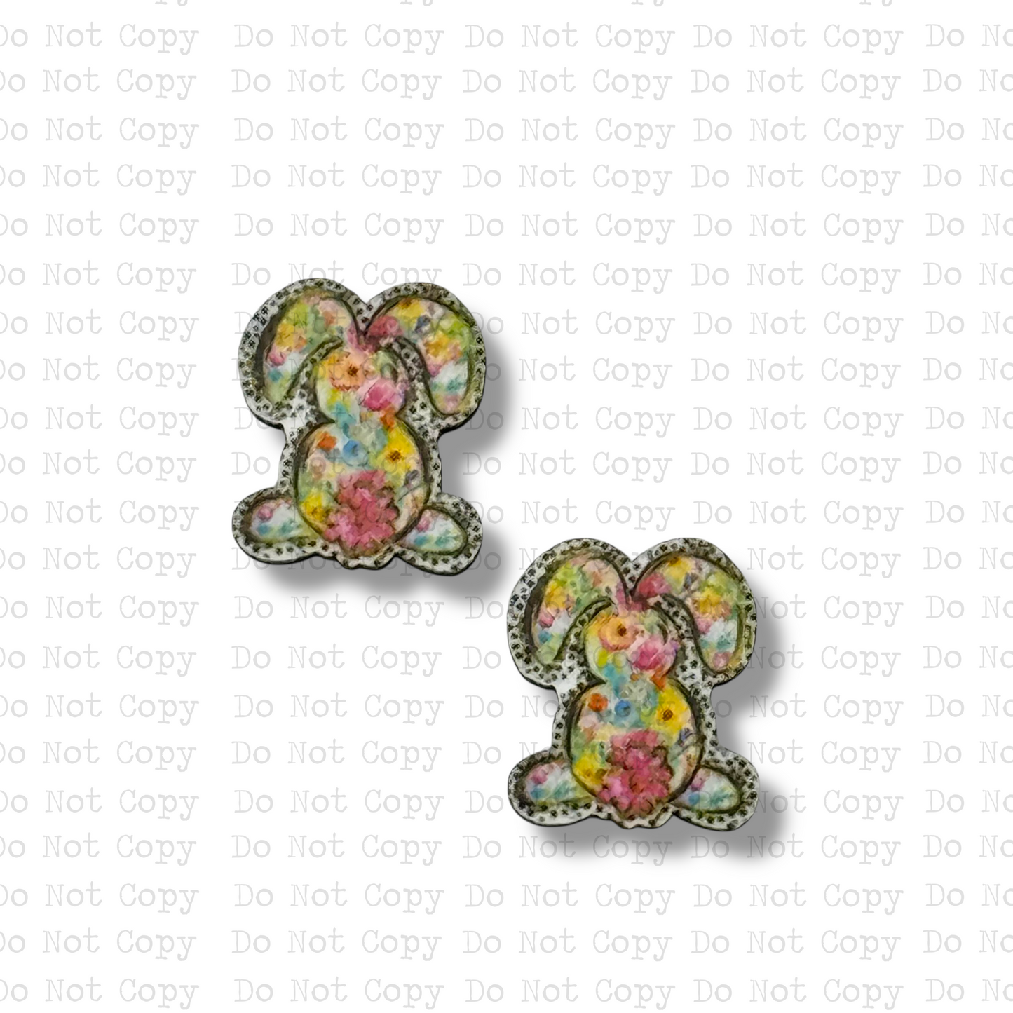 STUD Floral Dalmatian Dots Bunny Sublimation Blanks Kit | 4 PAIR CRC