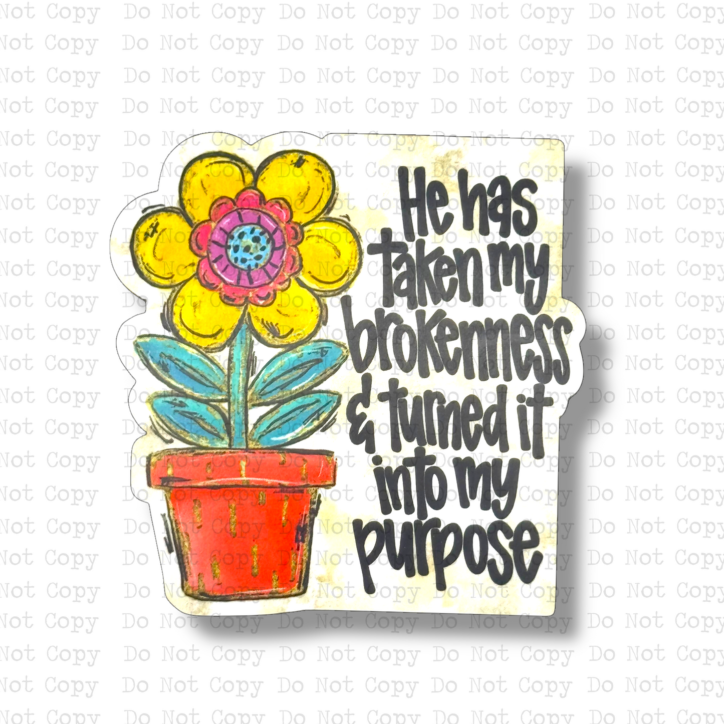 Brokenness Into Purpose Magnet Sublimation Blank Kit | ARA