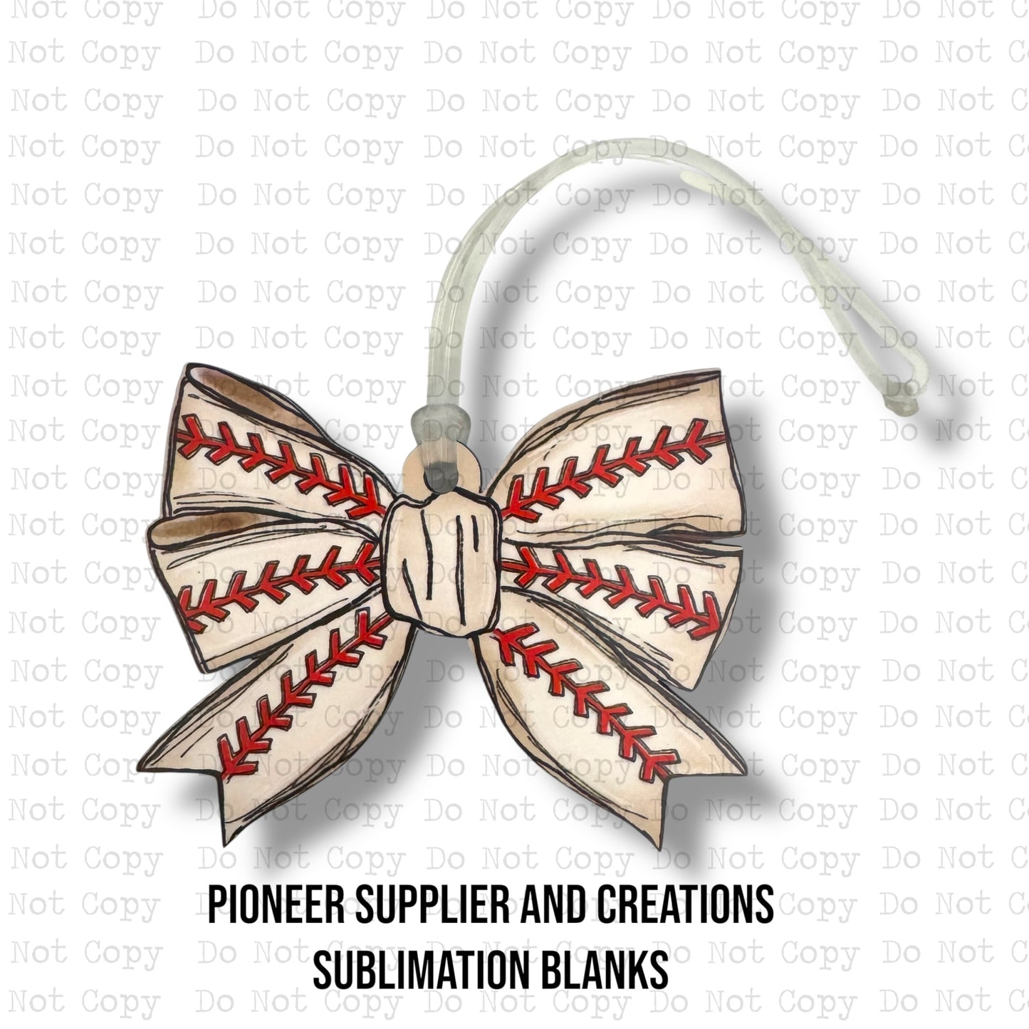 Sports Balls Bow Bag Tag Sublimation Blanks | Exclusive Monogram Moments