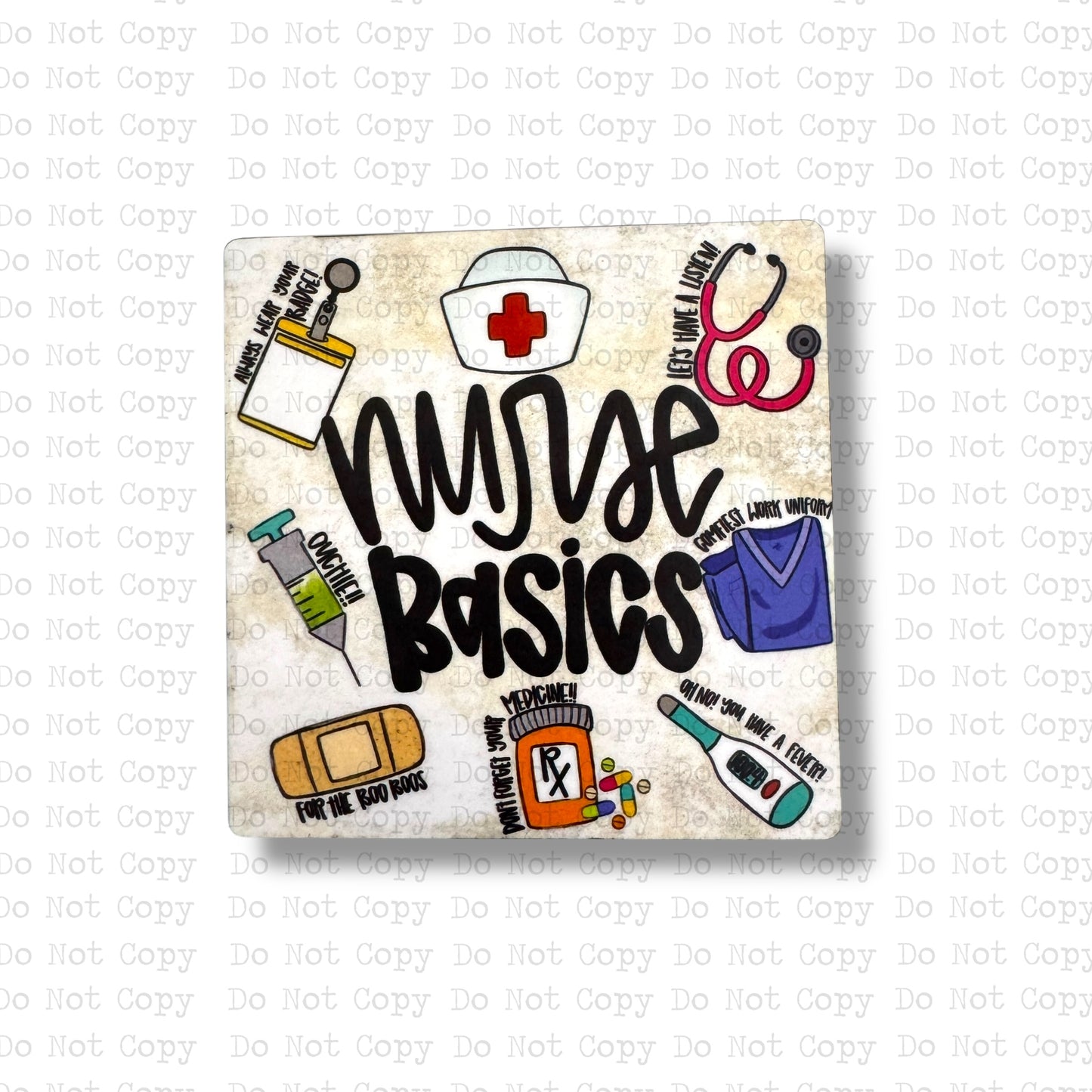Nurse Basics Magnet Sublimation Blank Kit