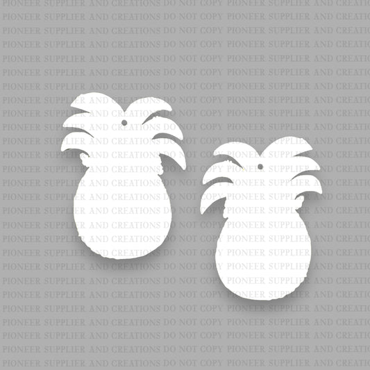 Leopard Pineapple Flower Earring Sublimation Blanks