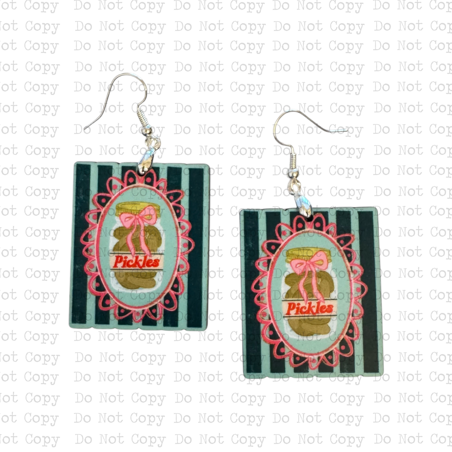 Pickle Stripes Earring Sublimation Blank Kit | TCC
