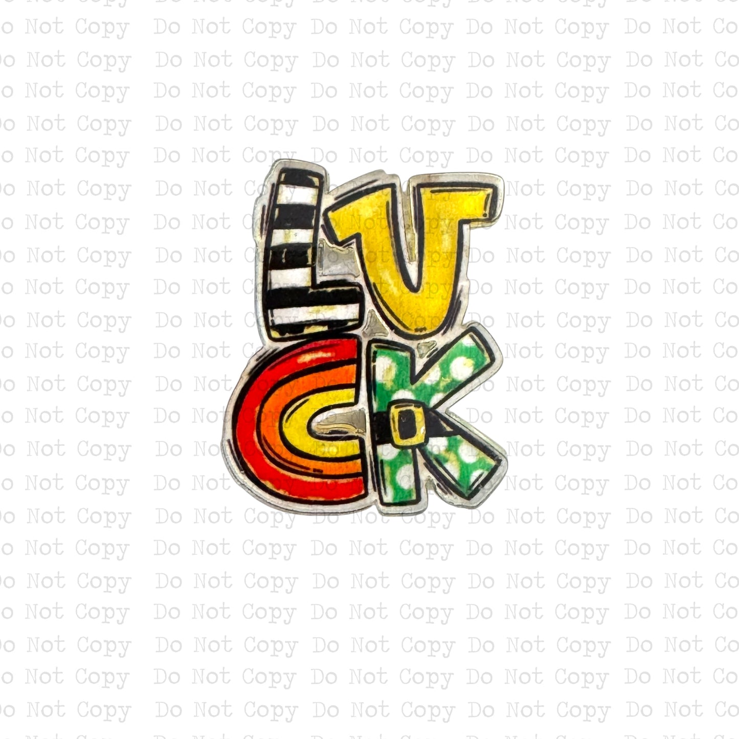 St Paddys Luck Badge Reel Sublimation Blanks