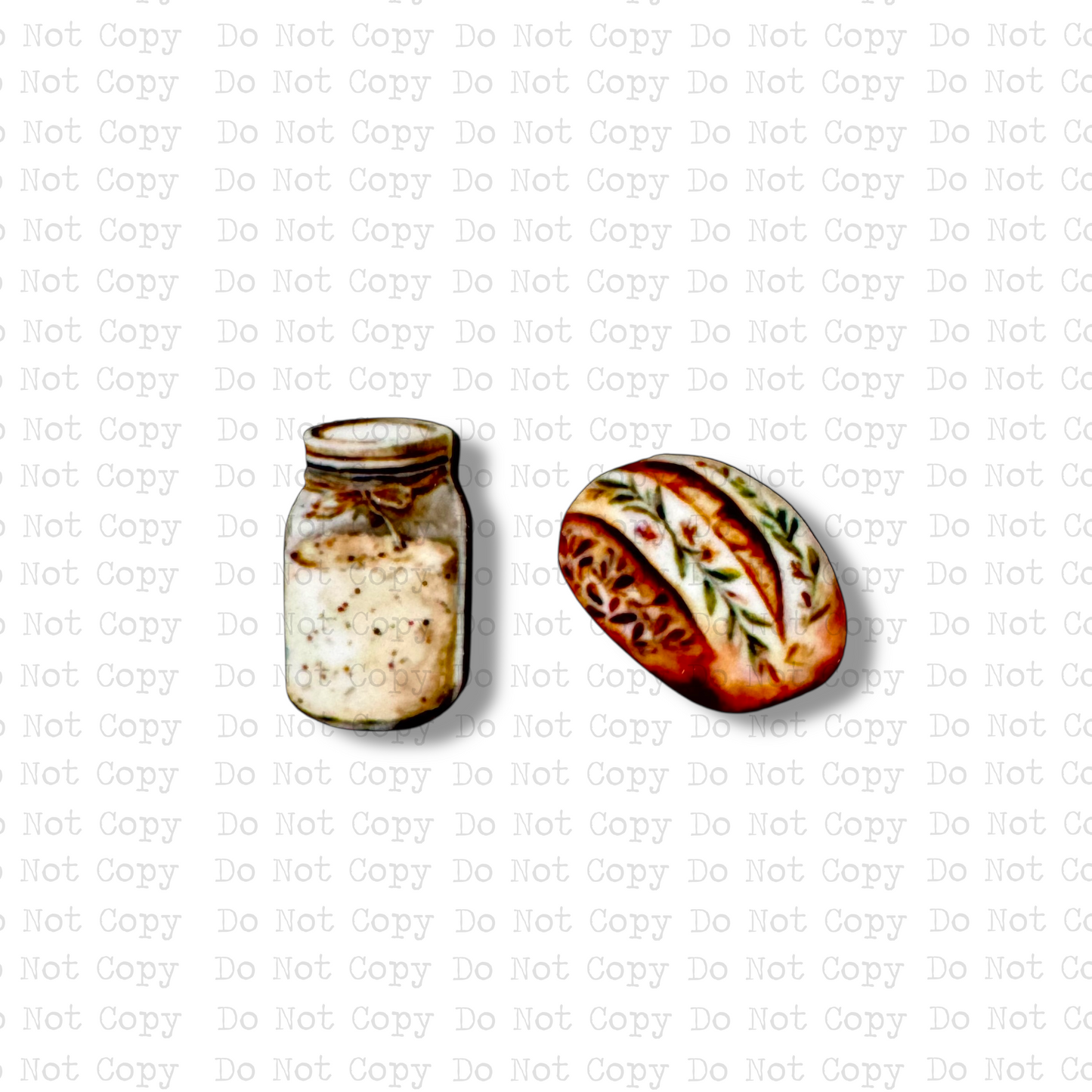 STUD Sour Dough Starter Bread Sublimation Blanks Kit | 4 PAIR