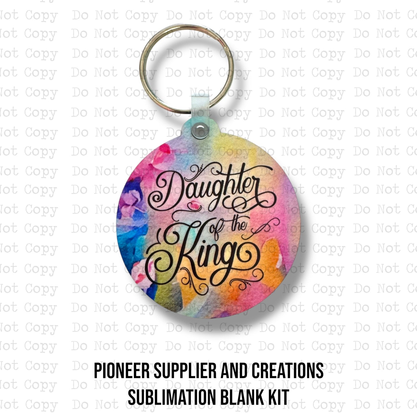 Daughter Of The King Keychain Sublimation Blank Kit