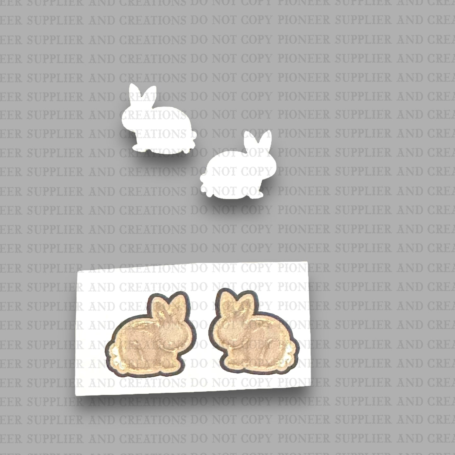 STUD Hand Drawn Bunny Sublimation Blank with Transfers| Exclusive Alicia Ray Art