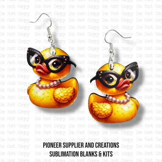 Pearly Duck Earring Sublimation Blank Kit