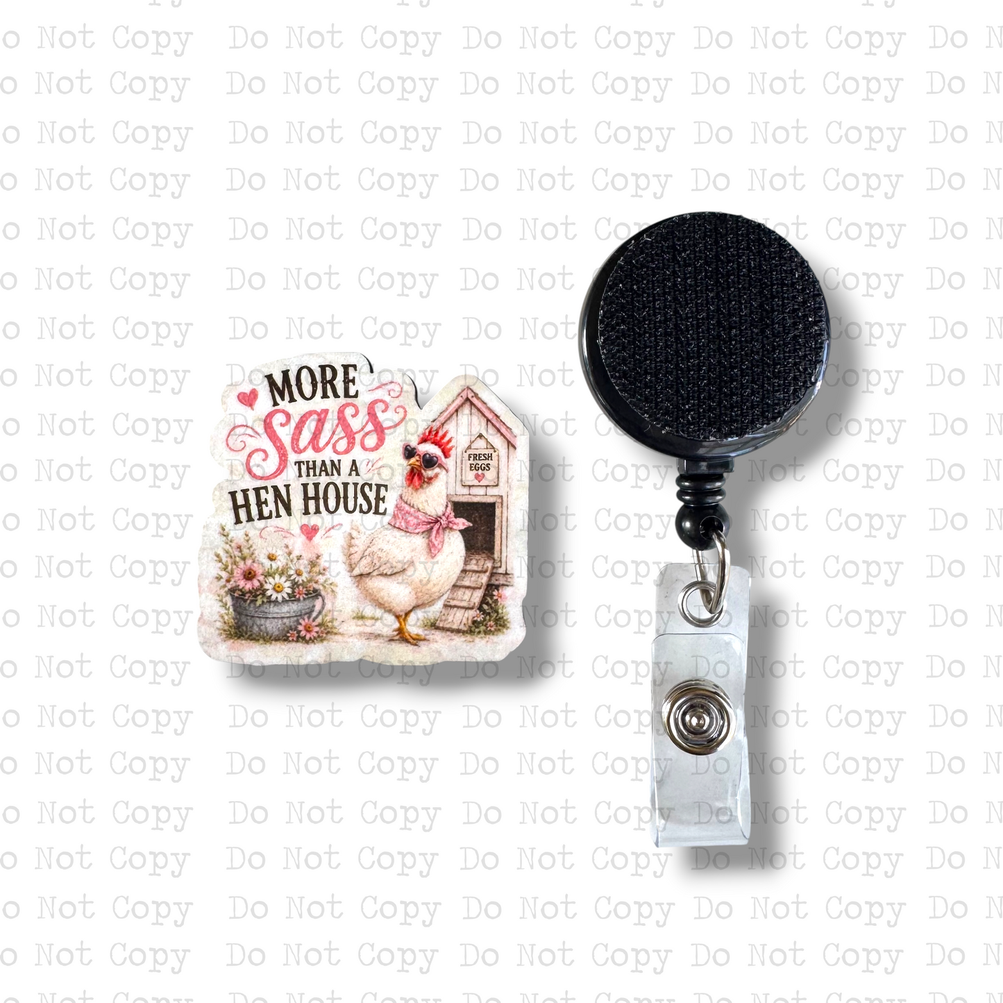 Hen House Sass Badge Button Sublimation Blank | Set of 2