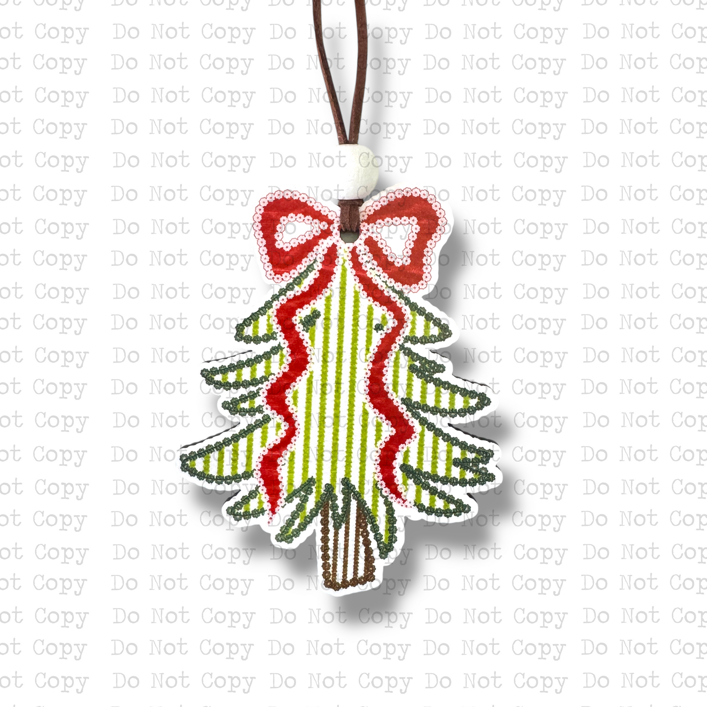 Seersucker Tree Ornament Sublimation Blank