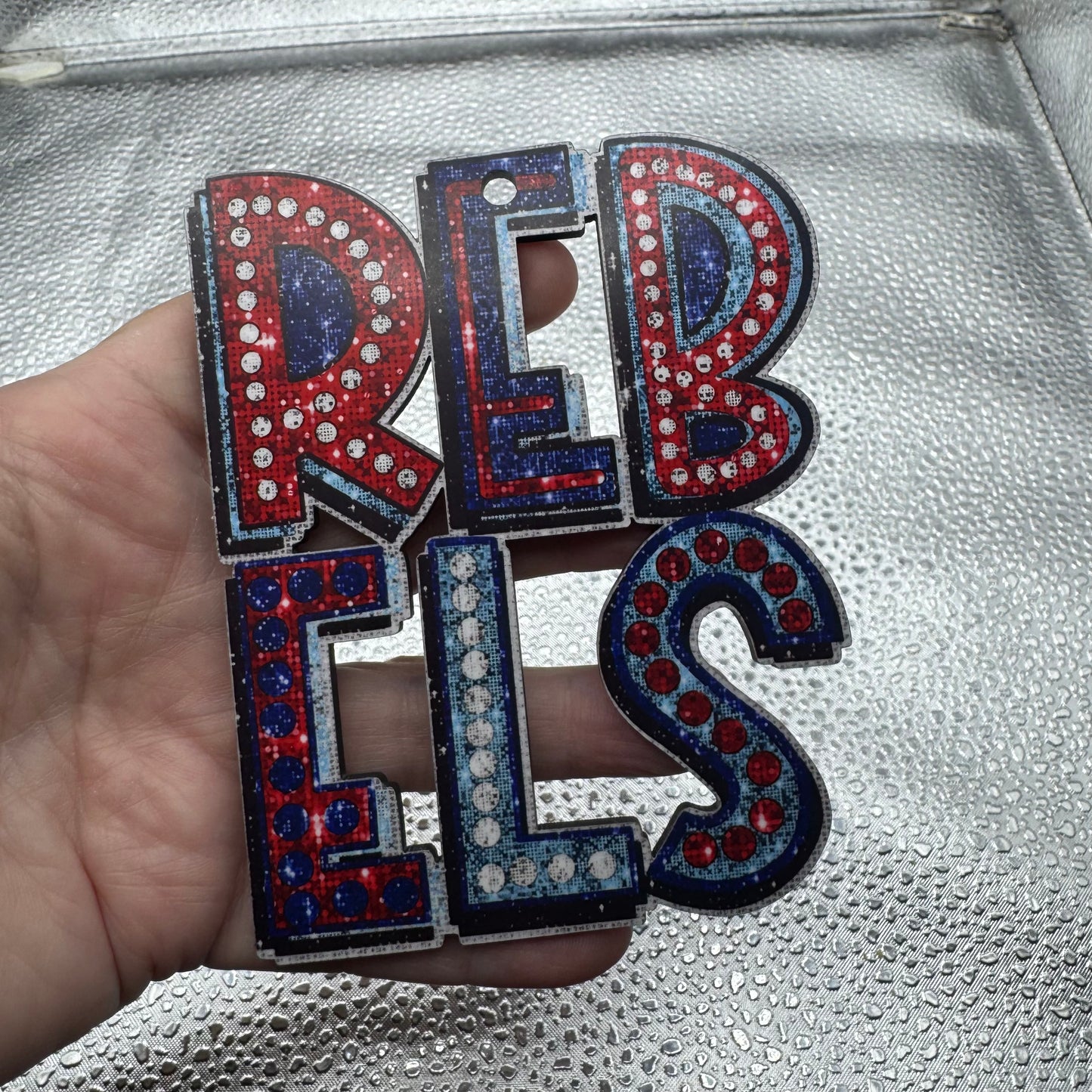 Rebels Glitter Pressed Blank