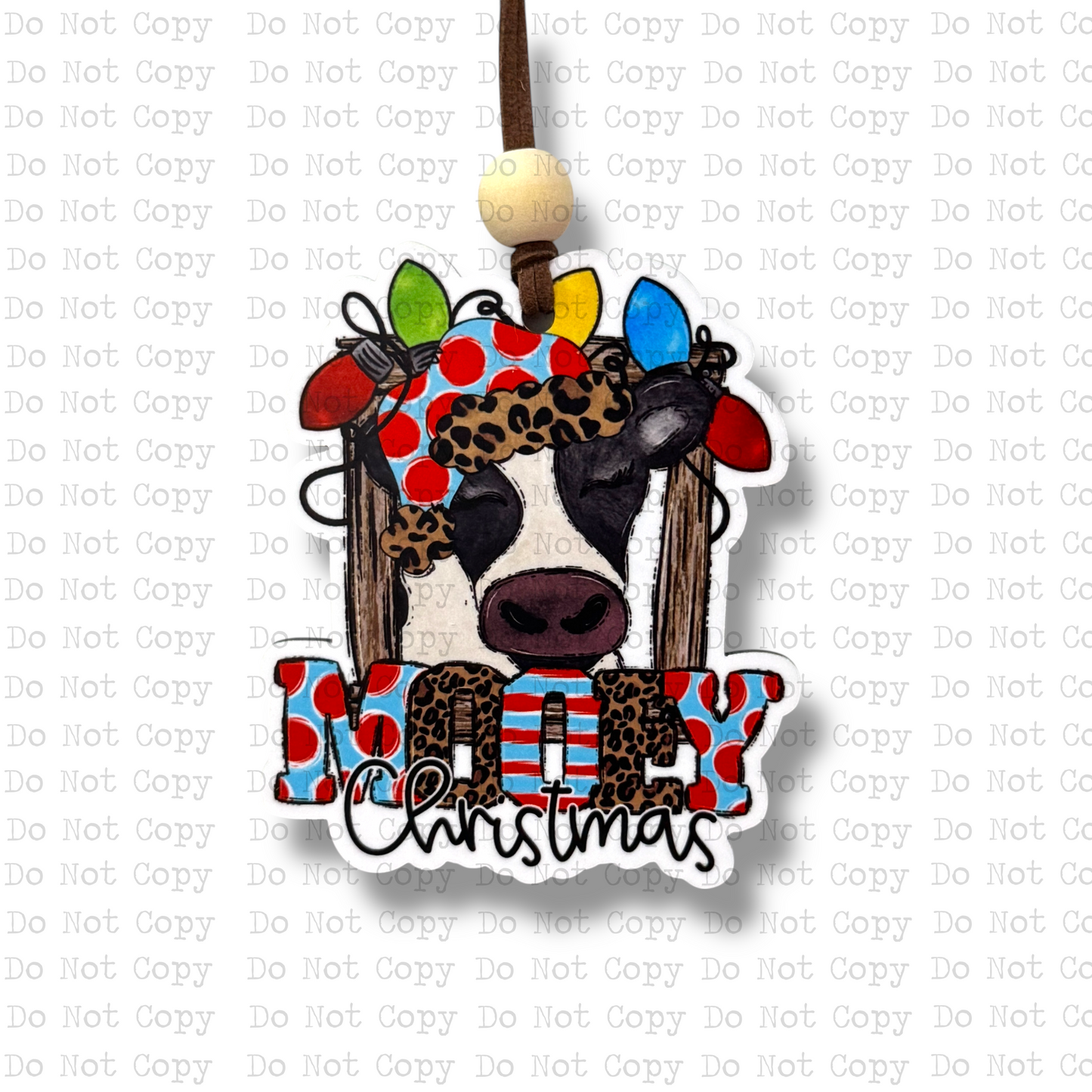 Mooey Christmas Ornament Sublimation Blank