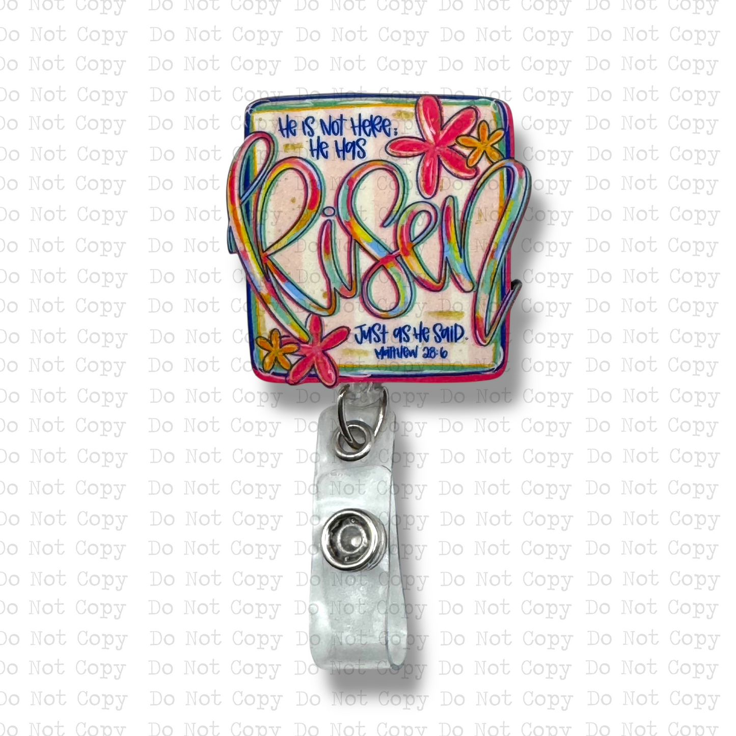 He Is Risen Badge Button Sublimation Blank | Set of 2