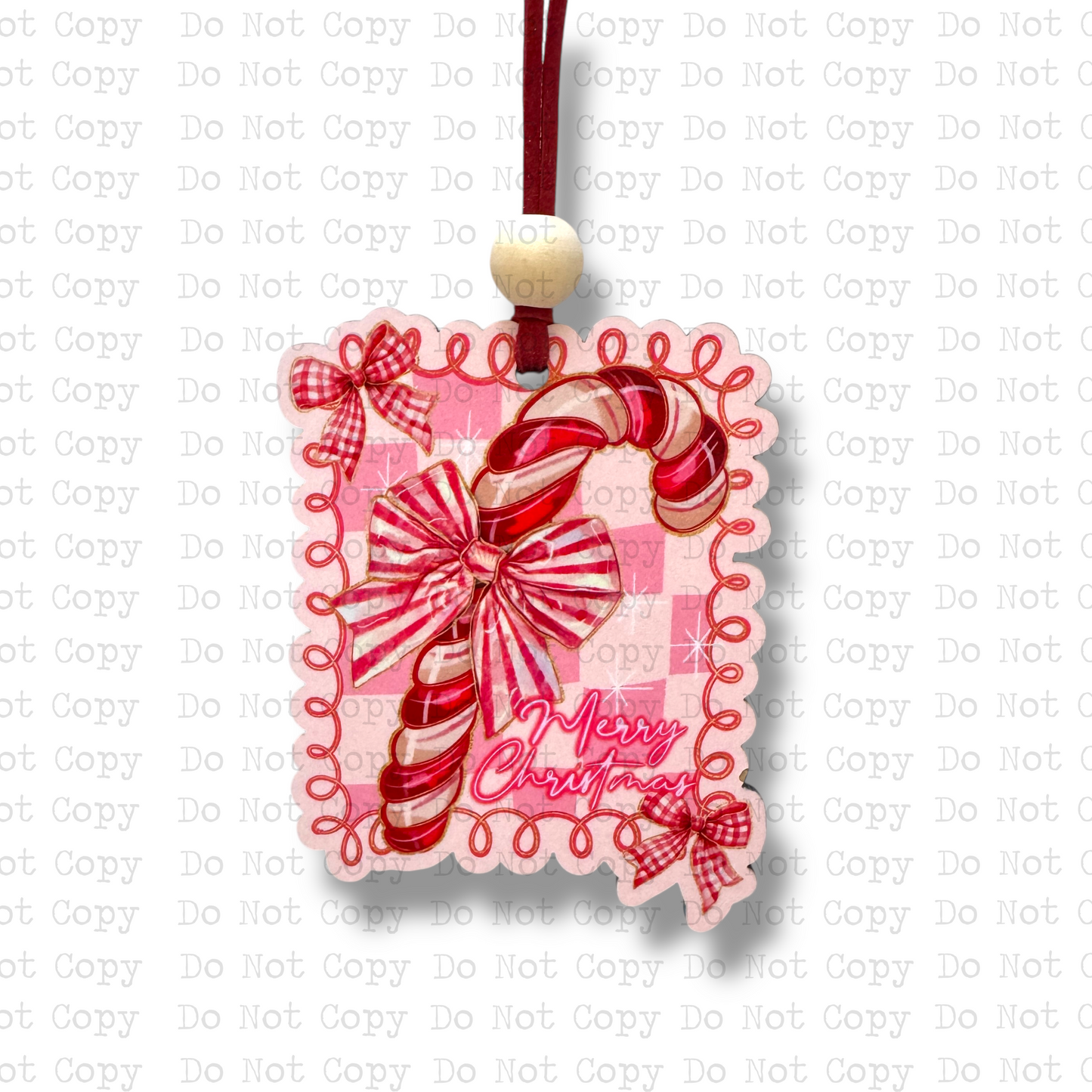 Candy Cane Christmas Ornament Sublimation Blank