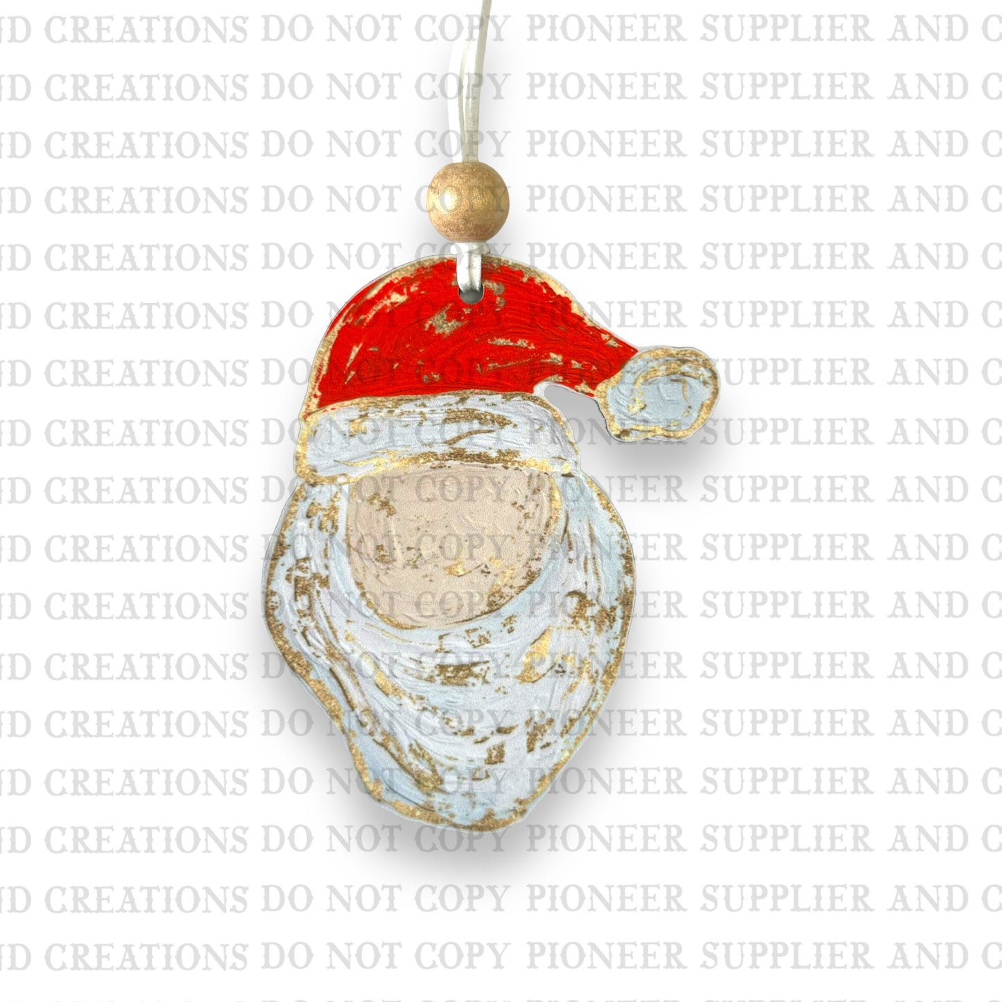 Gold Santa Light Sublimation Blank| Exclusive Alicia Ray Art