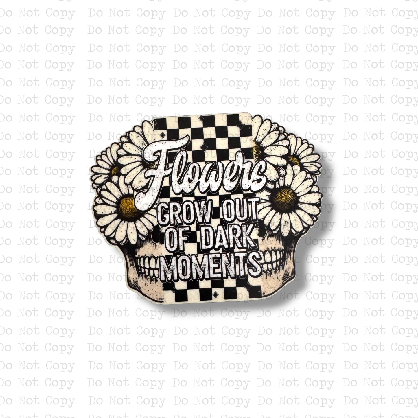 Flowers Grow Out Of Dark Magnet Sublimation Blank Kit