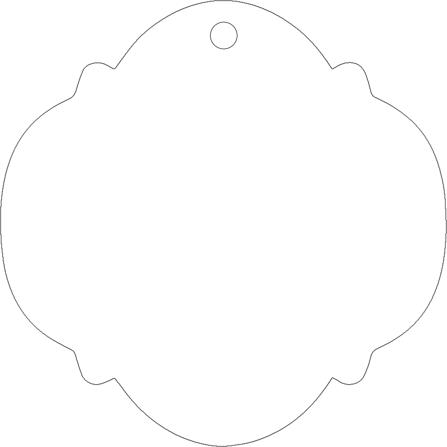 Elliptical Ornament Sublimation Blank